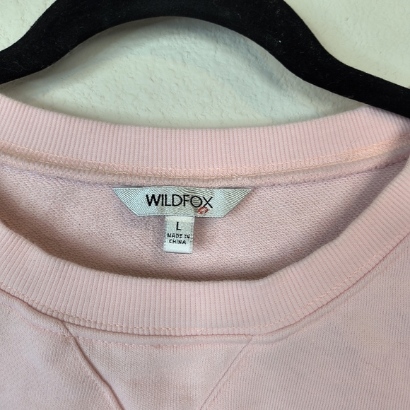 Wildfox Brunch Club Every Day Graphic Sweatshirt in Pale Pink Size Large - Picture 4 of 11